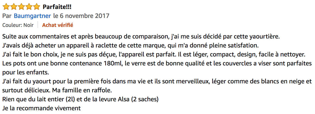 commentaire Klarstein Gaia